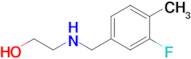 2-((3-Fluoro-4-methylbenzyl)amino)ethan-1-ol