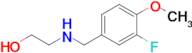 2-((3-Fluoro-4-methoxybenzyl)amino)ethan-1-ol