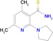 4,6-Dimethyl-2-(pyrrolidin-1-yl)pyridine-3-carbothioamide