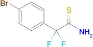 2-(4-Bromophenyl)-2,2-difluoroethanethioamide