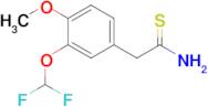 2-(3-(Difluoromethoxy)-4-methoxyphenyl)ethanethioamide