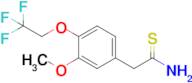 2-(3-Methoxy-4-(2,2,2-trifluoroethoxy)phenyl)ethanethioamide