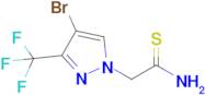 2-(4-Bromo-3-(trifluoromethyl)-1h-pyrazol-1-yl)ethanethioamide