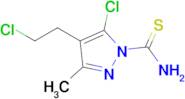 5-Chloro-4-(2-chloroethyl)-3-methyl-1h-pyrazole-1-carbothioamide