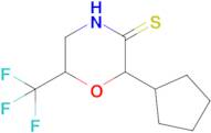 2-Cyclopentyl-6-(trifluoromethyl)morpholine-3-thione