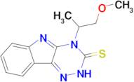 4-(1-methoxypropan-2-yl)-2H,3H,4H-[1,2,4]triazino[5,6-b]indole-3-thione