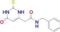 N-benzyl-2-(6-oxo-2-sulfanylidene-1,2,3,6-tetrahydropyrimidin-4-yl)acetamide