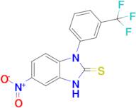 5-nitro-1-[3-(trifluoromethyl)phenyl]-2,3-dihydro-1H-1,3-benzodiazole-2-thione