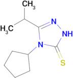 4-cyclopentyl-3-(propan-2-yl)-4,5-dihydro-1H-1,2,4-triazole-5-thione