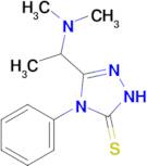 3-[1-(dimethylamino)ethyl]-4-phenyl-4,5-dihydro-1H-1,2,4-triazole-5-thione