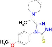 4-(4-methoxyphenyl)-3-[1-(piperidin-1-yl)ethyl]-4,5-dihydro-1H-1,2,4-triazole-5-thione