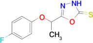 5-[1-(4-fluorophenoxy)ethyl]-2,3-dihydro-1,3,4-oxadiazole-2-thione