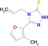 3-(3-methylfuran-2-yl)-4-(prop-2-en-1-yl)-4,5-dihydro-1H-1,2,4-triazole-5-thione