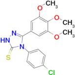 4-(4-chlorophenyl)-3-(3,4,5-trimethoxyphenyl)-4,5-dihydro-1H-1,2,4-triazole-5-thione