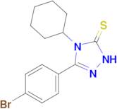 3-(4-bromophenyl)-4-cyclohexyl-4,5-dihydro-1H-1,2,4-triazole-5-thione