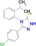 3-(4-chlorophenyl)-4-[2-(propan-2-yl)phenyl]-4,5-dihydro-1H-1,2,4-triazole-5-thione