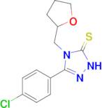 3-(4-chlorophenyl)-4-[(oxolan-2-yl)methyl]-4,5-dihydro-1H-1,2,4-triazole-5-thione