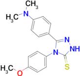 3-[4-(dimethylamino)phenyl]-4-(4-methoxyphenyl)-4,5-dihydro-1H-1,2,4-triazole-5-thione