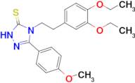 4-[2-(3,4-diethoxyphenyl)ethyl]-3-(4-methoxyphenyl)-4,5-dihydro-1H-1,2,4-triazole-5-thione