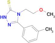 4-(2-methoxyethyl)-3-(3-methylphenyl)-4,5-dihydro-1H-1,2,4-triazole-5-thione