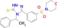 3-[3-(morpholine-4-sulfonyl)phenyl]-4-(1-phenylethyl)-4,5-dihydro-1H-1,2,4-triazole-5-thione