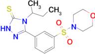 4-(butan-2-yl)-3-[3-(morpholine-4-sulfonyl)phenyl]-4,5-dihydro-1H-1,2,4-triazole-5-thione