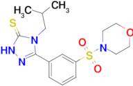 4-(2-methylpropyl)-3-[3-(morpholine-4-sulfonyl)phenyl]-4,5-dihydro-1H-1,2,4-triazole-5-thione