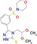 4-(2,2-dimethoxyethyl)-3-[3-(morpholine-4-sulfonyl)phenyl]-4,5-dihydro-1H-1,2,4-triazole-5-thione