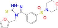 4-[(furan-2-yl)methyl]-3-[3-(morpholine-4-sulfonyl)phenyl]-4,5-dihydro-1H-1,2,4-triazole-5-thione