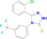 3-(2-chlorophenyl)-4-[3-(trifluoromethyl)phenyl]-4,5-dihydro-1H-1,2,4-triazole-5-thione