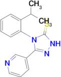 4-[2-(propan-2-yl)phenyl]-3-(pyridin-3-yl)-4,5-dihydro-1H-1,2,4-triazole-5-thione