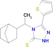 4-(1-{bicyclo[2.2.1]heptan-2-yl}ethyl)-3-(thiophen-2-yl)-4,5-dihydro-1H-1,2,4-triazole-5-thione