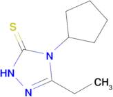 4-cyclopentyl-3-ethyl-4,5-dihydro-1H-1,2,4-triazole-5-thione