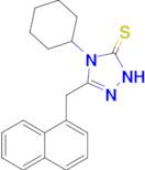 4-cyclohexyl-3-[(naphthalen-1-yl)methyl]-4,5-dihydro-1H-1,2,4-triazole-5-thione