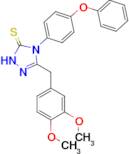 3-[(3,4-dimethoxyphenyl)methyl]-4-(4-phenoxyphenyl)-4,5-dihydro-1H-1,2,4-triazole-5-thione