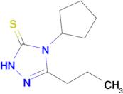 4-cyclopentyl-3-propyl-4,5-dihydro-1H-1,2,4-triazole-5-thione