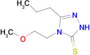 4-(2-methoxyethyl)-3-propyl-4,5-dihydro-1H-1,2,4-triazole-5-thione