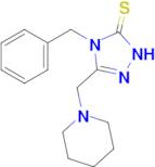 4-benzyl-3-[(piperidin-1-yl)methyl]-4,5-dihydro-1H-1,2,4-triazole-5-thione