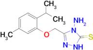 4-amino-3-{[5-methyl-2-(propan-2-yl)phenoxy]methyl}-4,5-dihydro-1H-1,2,4-triazole-5-thione