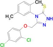 3-[(2,4-dichlorophenoxy)methyl]-4-(2,5-dimethylphenyl)-4,5-dihydro-1H-1,2,4-triazole-5-thione