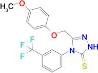 3-[(4-methoxyphenoxy)methyl]-4-[3-(trifluoromethyl)phenyl]-4,5-dihydro-1H-1,2,4-triazole-5-thione