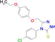 4-(4-chlorophenyl)-3-[(4-ethoxyphenoxy)methyl]-4,5-dihydro-1H-1,2,4-triazole-5-thione