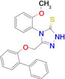 3-({[1,1'-biphenyl]-2-yloxy}methyl)-4-(2-methoxyphenyl)-4,5-dihydro-1H-1,2,4-triazole-5-thione