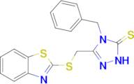 3-[(1,3-benzothiazol-2-ylsulfanyl)methyl]-4-benzyl-4,5-dihydro-1H-1,2,4-triazole-5-thione