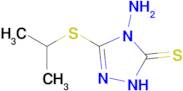 4-amino-3-(propan-2-ylsulfanyl)-4,5-dihydro-1H-1,2,4-triazole-5-thione