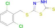 5-{[(2,6-dichlorophenyl)methyl]sulfanyl}-2,3-dihydro-1,3,4-thiadiazole-2-thione