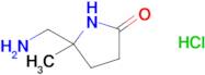 5-(Aminomethyl)-5-methylpyrrolidin-2-one hydrochloride