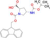 (2R,4S)-1-(((9H-Fluoren-9-yl)methoxy)carbonyl)-4-((tert-butoxycarbonyl)amino)pyrrolidine-2-carboxylic acid