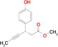 (S)-Methyl 3-(4-hydroxyphenyl)hex-4-ynoate