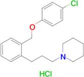 1-(3-(2-((4-Chlorophenoxy)methyl)phenyl)propyl)piperidine hydrochloride